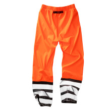 (XXL, Fluorescent Orange/Black) Result Recycled Mens Prism PU Heavy Duty Trousers