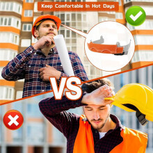Safe Hard Hat Sweatband- Hard Hat Sweat Bands Washable,Hard Hat Liner Replacement,Flame Retardant Cotton Hard Hat 8pack