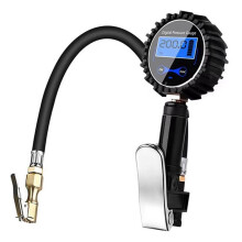 Car Truck Air Tire Inflator with Digital Pressure Gauge 200 PSI Air Chuck & Hose Type Automobile Pressure Gauge