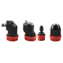 4pc Electric Drill Chuck Quick-Release for 6.35mm Shank Brushless Rechargeable Power Drill Adapter Conversion Chuck Part