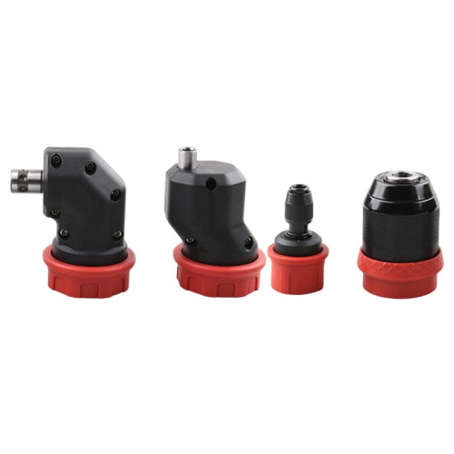 4pc Electric Drill Chuck Quick-Release for 6.35mm Shank Brushless Rechargeable Power Drill Adapter Conversion Chuck Part