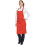 (One Size, Red) Dennys Multicoloured Bib Apron 28x36ins (Pack of 2) 2