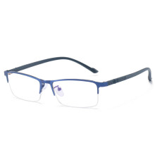 Blue Light Blocking Glasses for Computer and Gaming, AntiEyestrain UV Glare Reduction, Lightweight Comfort Fit with Case, Blue