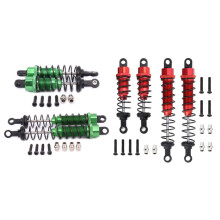 2 Set Metal Oil Filled Front&Rear for 1/12 12428 12423 Rc Car - Green & Red