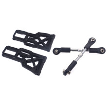 2 Set Rc Car Parts: 1 Set 8041 Front Lower Arm & 1 Set 8124 Metal 75-85mm Steering Rod