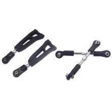 2 Set Rc Car Parts:1 Set 8019 Front Upper Suspension Arm & 1 Set 8124 Metal 75-85mm Steering Rod