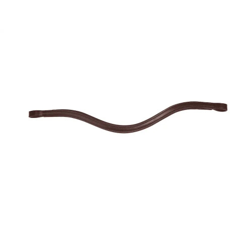(Cob, Brown) Collegiate ComfiTec Training Replacement European Leather Horse Browband