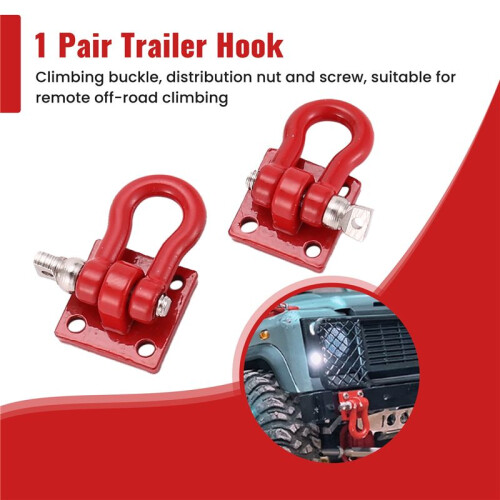 1 Pair Trailer Hook 1: 10 Scale Accessory For RC Crawler SCX-10 Truck 1