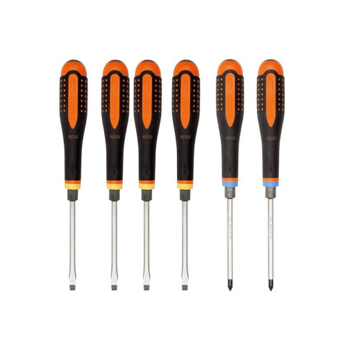 Bahco Bahco Be-9882tb Ergo Through Blade Screwdriver Set, 6 Piece
