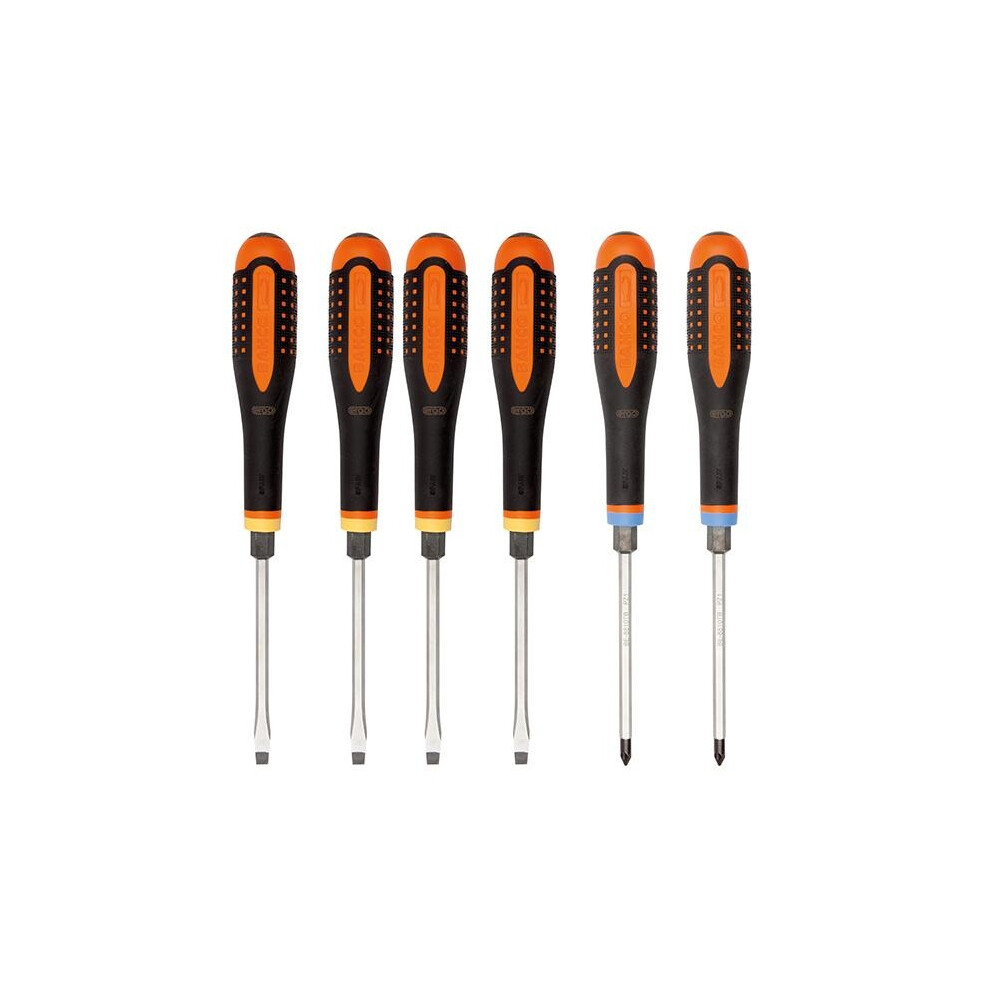 Bahco Be-9882Tb Ergo Through Blade Screwdriver Set, 6 Piece