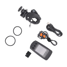 4K 60FPS Multifunctional Cycling Camera Rainproof 2.0 Inch IPS Screen WiFi Connection with LED Flashlight Bike Horn