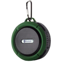 Altavoz Impermeable para Exteriores, Minialtavoz Portátil Inalámbrico para Ducha, Viajes, Piscina, Playa y Senderismo, Color Verde.