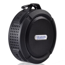Altavoz Impermeable para Exteriores, Minialtavoz Portátil Inalámbrico para Ducha, Viajes, Piscina, Playa y Senderismo, Color Negro.