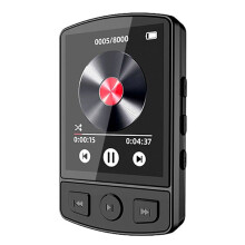 MP3 Player Portátil Sport Clip Walkman HiFi Sound 5.0 Student Walkman Tela de 1,8 Polegadas com Rádio FM e-Book
