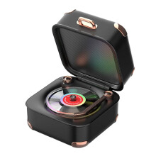 Altavoz Vintage con Luces de Colores, Reproductor de Música con 3 Modos, Altavoz para Habitación Infantil, para Ordenadores y Teléfonos.