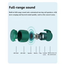 Pocket Speaker Outdoor IPX6 Waterproof TWS Stereo Music Box Watch Design Music Player Support