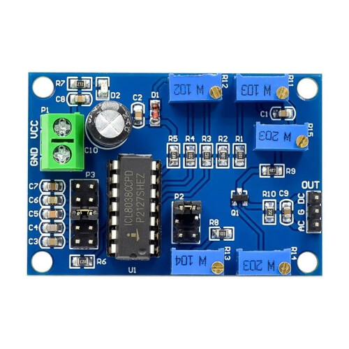 ICL8038 Signal Generator Medium/Low Signal Frequency 10Hz-450KHz Triangular/Rectangular/Sine Wave Generator Module