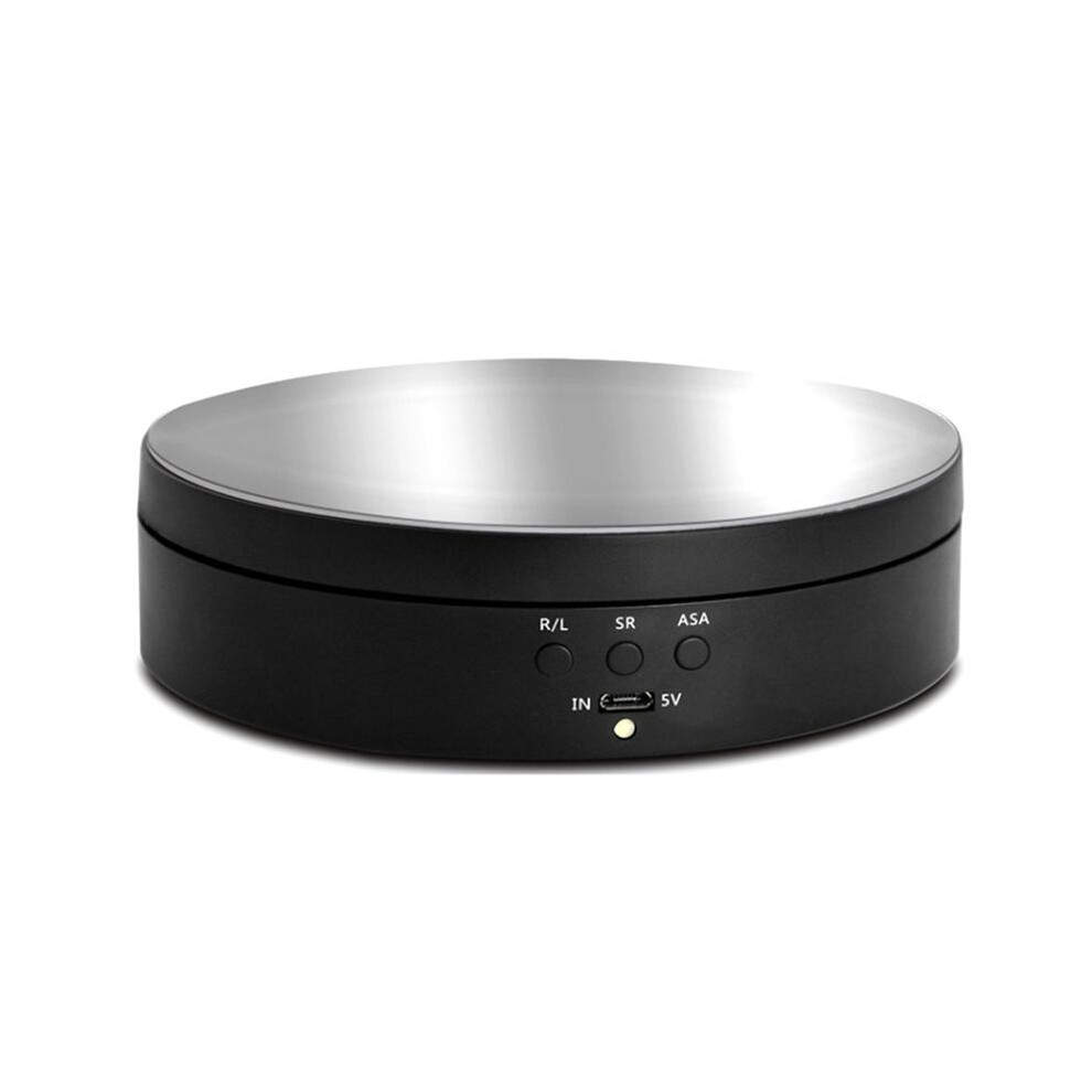 360 Degree Round Rotating Turntable Display Stand Photography Accessories Studio Photo Background Stand New(Black) Black 4711929368435
