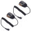 2X Speaker Microphone Microphone for  UV-5R UV5R UV-5RE UV-B6 BF-BF-UVB2  Two-Way 1
