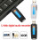 2X  U-Disk Digital Audio Recorder USB 3.0 Flash Drives Maximum Support 32GB Memory Card Black 3