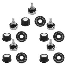 5X Kohlenstoff Drehpotentiometer mit Durchmesser mit Knopf, RV24YN 20S B103 10K Ohm