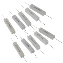 10 Stück 10W Watt 15 Ohm 5% Drahtgewickelter Keramikzementwiderstand