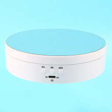 360 Degree Round Rotating Turntable Display Stand Photography Accessories Studio Photo Background Stand New(White)