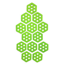 12Pcs Hexagon Surfboard Traction Pads for Grip Surf Surf Boards Skimbo