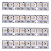 4pièces 8 x WS2812B 5050 RGB Conduite, Panneau de Lumieres de LED, Bande En Couleur Integree pour NAZE32 CC3D