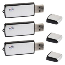 3X 8GB Voice Activated Recording, USB Flash Drive Sound Recording Recorder,for Lectures, Meetings, Class
