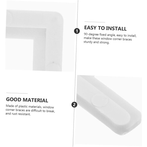 10 Pack Plastic Window Screen Corner Brackets 90 Degree Frame Connectors Easy Installation 2