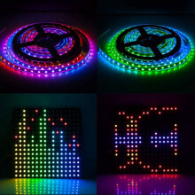 2X WIFI RGB SP107E Pixel IC SPI Music Controller for WS2812 SK6812 SK9822 RGBW APA102 LPD8806 Strip DC5-24V