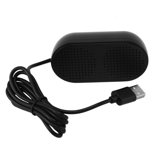 5X USB Speaker Portable Loudspeaker Powered Stereo Multimedia Speaker for Notebook Laptop PC(Black) 2