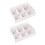 2Pcs Bakery Boxes Grid Boxes Square Food Containers for Cookies Party 1