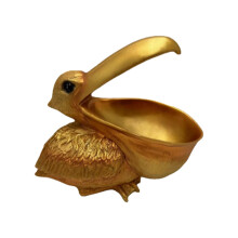 Pelican Figurine Resin Entryway Key Holder for Table Cabinet Home Deco