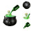 Halloween Witch Cauldron with Lights Floating Bottle Patio Horror Mist 3