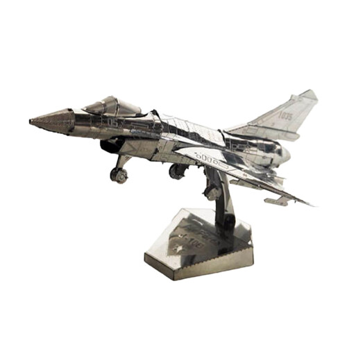 Fighter Model Building Blocks Set Gift Model Airplane Kit for Fans sil