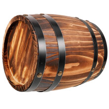 Oak Wine Barrel Retro Whiskey Bucket Dispenser for Beverage Whiskey Co