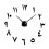 Wall Clock Frameless Mirror Number Sticker Modern Decorative for Livin 1