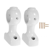 2x Curtain Rod Bracket Multifunctional Curtain Rod Support Hanger Heav