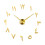 Wall Clock Frameless Mirror Number Sticker Modern Decorative for Livin 2