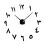 Wall Clock Frameless Mirror Number Sticker Modern Decorative for Livin 2