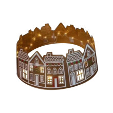 LED Gingerbread House Christmas Tree Collar Living Room Xmas Tree Base
