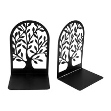 2 Pieces Metal Bookends Hold Books Book Holder for Room Library Book S
