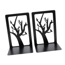 2 Pieces Metal Bookends Hold Books Book Holder for Room Library Book S