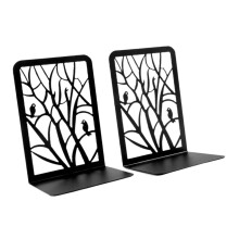 2 Pieces Metal Bookends Hold Books Book Holder for Room Library Book S