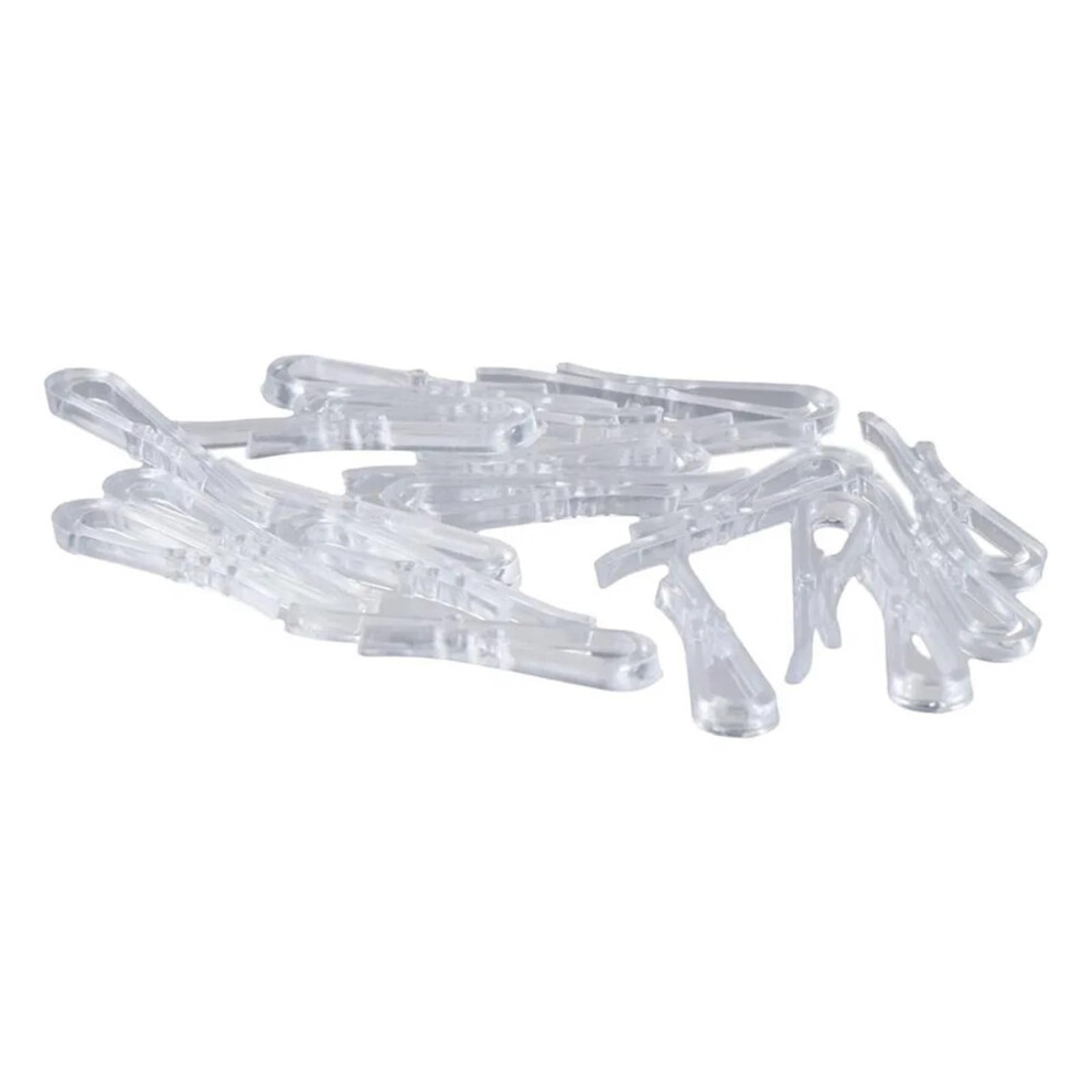Plastic Alligator Clips 1200Pcs Transparent 1.5' With Teeth For Fabric Hold And Circuit Testing 9771547161523