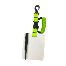 Diving Writing Board with Swivel Clip and Pencil Compact Underwater gr