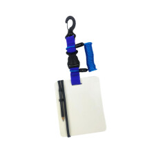 Diving Writing Board with Swivel Clip and Pencil Compact Underwater bl