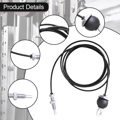 Gym Replacement Cable Heavy Duty Strength Training 6mm Thick Steel Wir 2